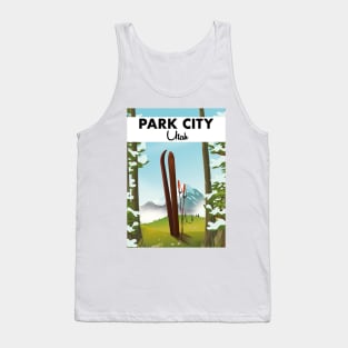 Park City Utah Ski poster Tank Top